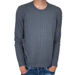 H&M MENS BLUE GRAY SWEATER